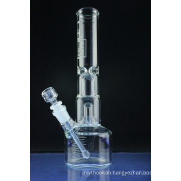 Double Bell Perc Beaker Base Glass Smoking Water Pipe (ES-GB-563)